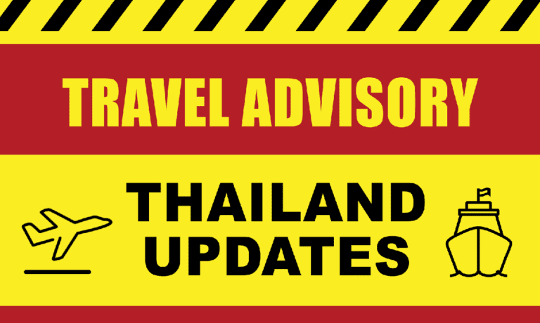 cdc travel advisory for thailand