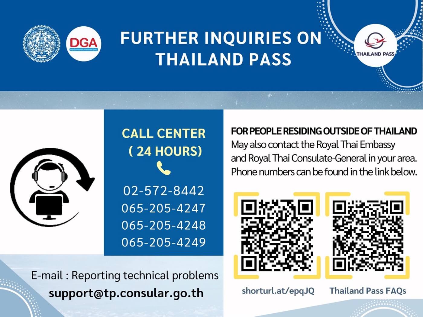 Thailand Pass Contact Support