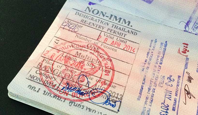 Thai Re-entry Permit