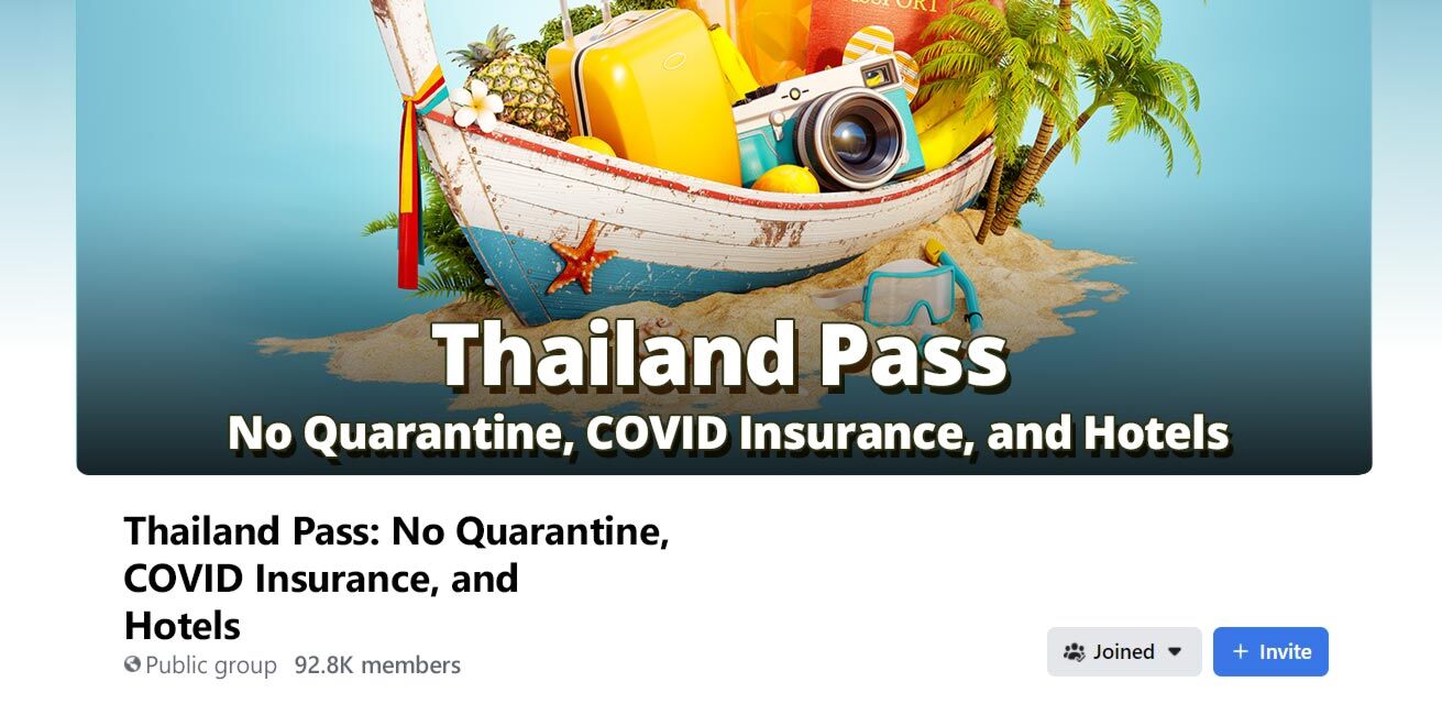 Thailand Pass Facebook Group