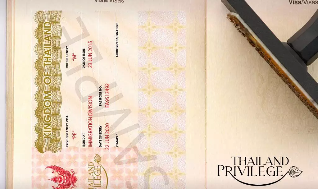 Thai Elite Visa Stamp